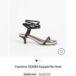 Phillip Lim Yasmine Black Espadrille Heel